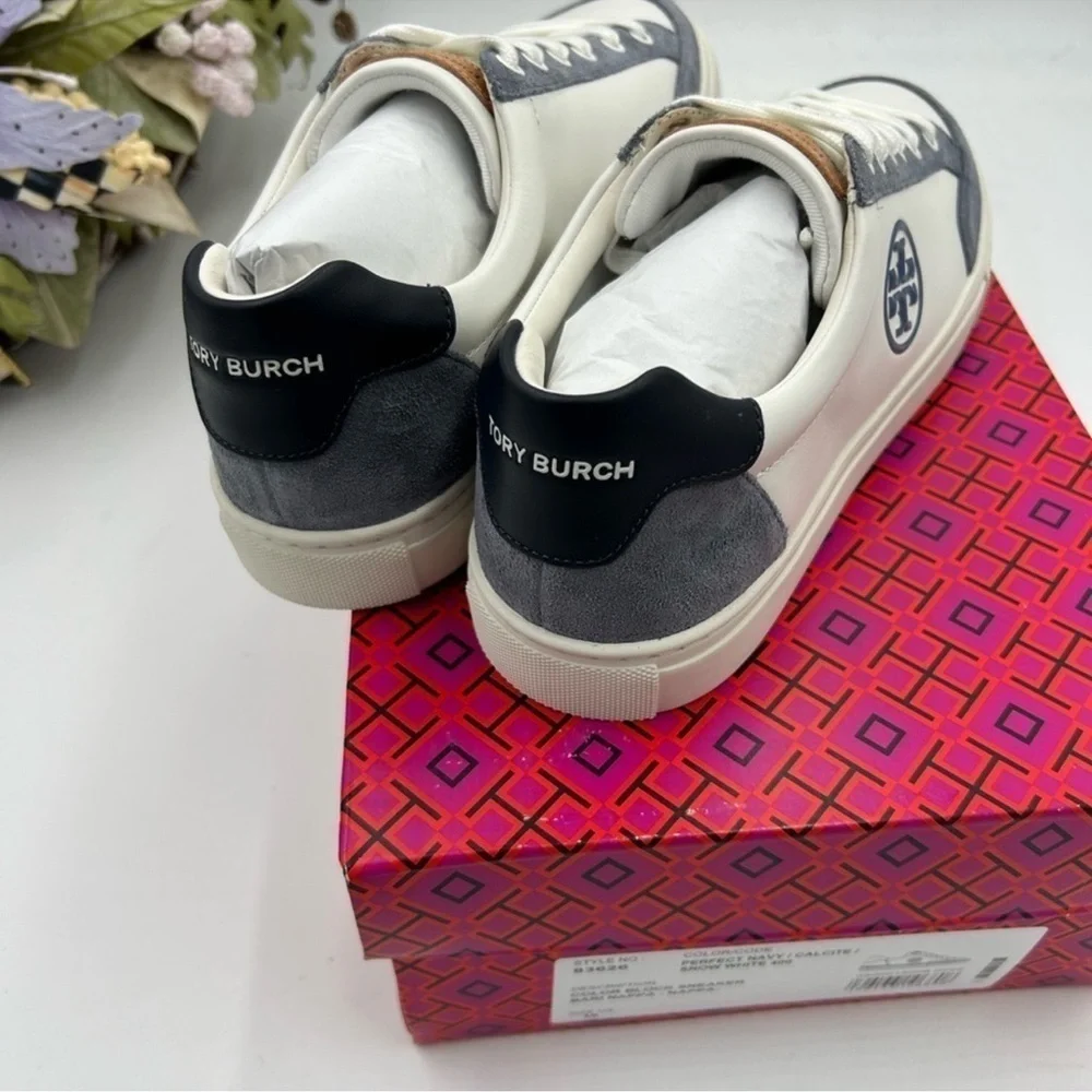 Women’s Tory Burch, color block signature logo sneakers size 10